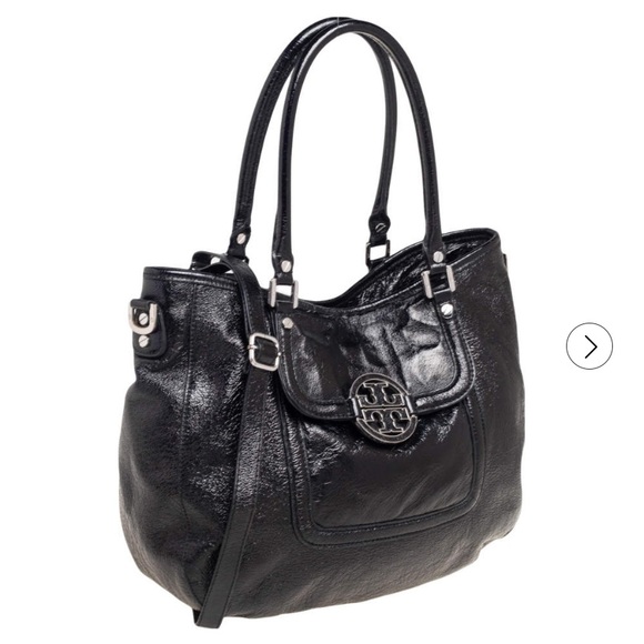 Tory Burch Black leather Amanda handbag/ crossbody - Picture 1 of 16